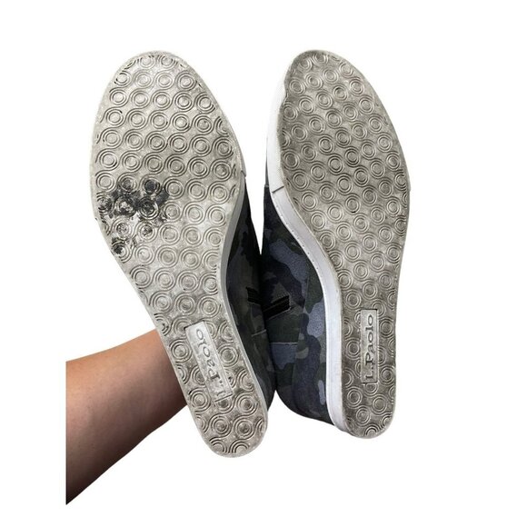 Linea Paolo Felicia suede gray camo Hidden wedge bootie sneaker size 9.5M - Picture 8 of 8